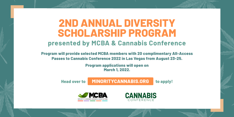 Featured image for “MCBA Announces 2nd Annual ‘Diversity Scholarship’ in Partnership with Cannabis Conference”